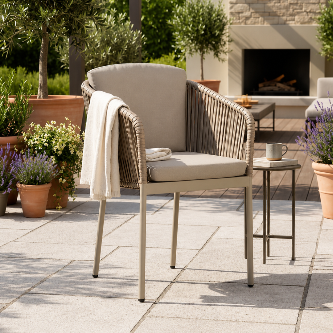 SILLA TUDOR BEIGE - Imagen 2